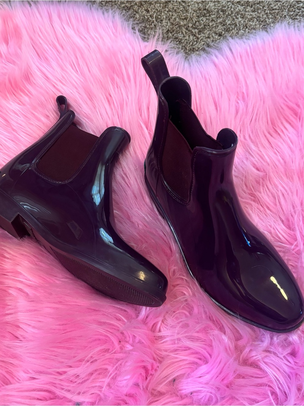 Ralph Lauren Purple Tally-Bo-Rai Rain Boots 7B